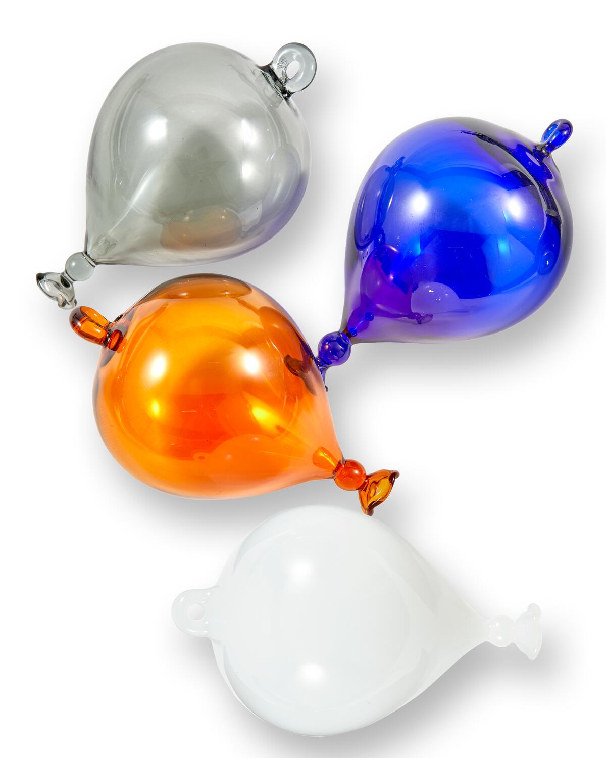 Balloon juleophæng, 3 stk. - Blå